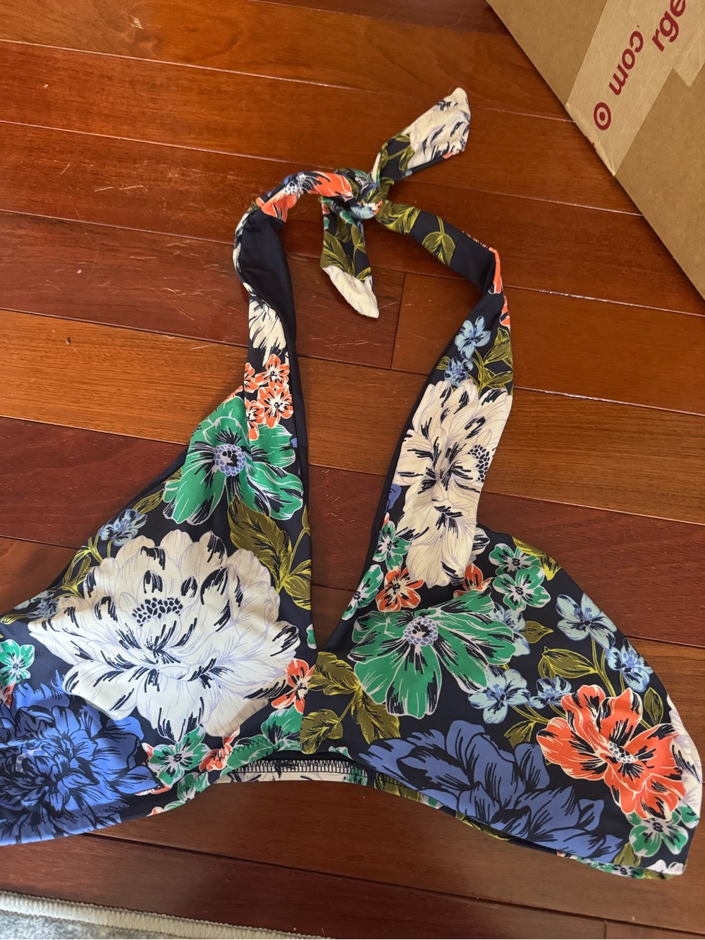 Aerie Floral Halter Bikini Top - Multicolor